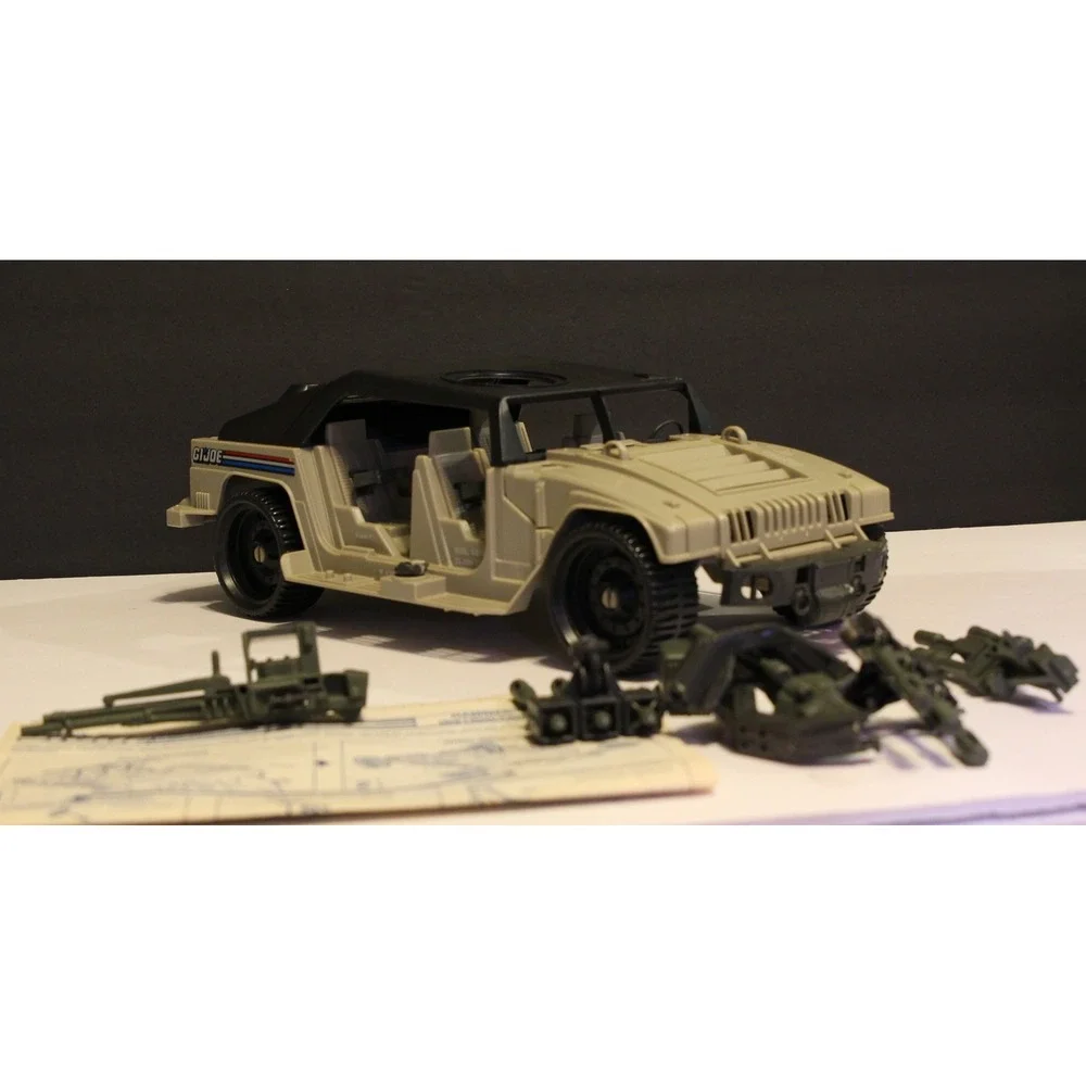 GI JOE Vintage Hammer Attack Jeep 1989 #6369 Incomplete For Parts o Restoration